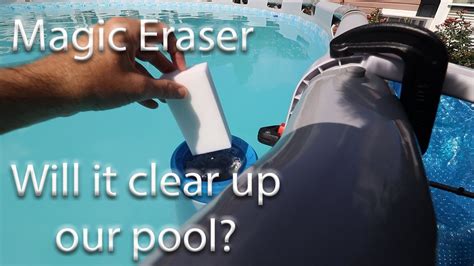 Magic eraser in swimming pool tiktok
